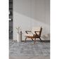 Manhattan Comfort Martelle Cream & Amber Twill Weave Accent Chair