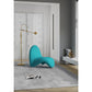 Manhattan Comfort MoMa Multi Colored 3-Piece Accent Chairs In Purple, Teal, & Yellow