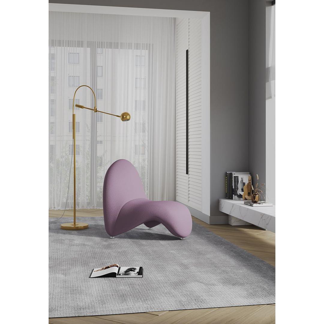 Manhattan Comfort MoMa Purple Wool Blend Accent Chairs In A Set Of 2