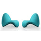 Manhattan Comfort MoMa Teal Wool Blend Accent Chairs In A Set Of 2
