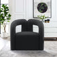 Manhattan Comfort Modern Darian Boucle Accent Chair In Black