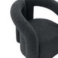 Manhattan Comfort Modern Darian Boucle Accent Chair In Black