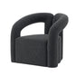 Manhattan Comfort Modern Darian Boucle Accent Chair In Black