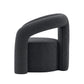 Manhattan Comfort Modern Darian Boucle Accent Chair In Black