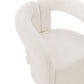 Manhattan Comfort Modern Darian Boucle Accent Chair In Cream
