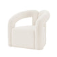 Manhattan Comfort Modern Darian Boucle Accent Chair In Cream