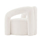 Manhattan Comfort Modern Darian Boucle Accent Chair In Cream