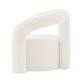 Manhattan Comfort Modern Darian Boucle Accent Chair In Cream