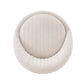 Manhattan Comfort Modern Leela 2-Piece Swivel Boucle Accent Chair In Cream