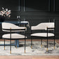 Manhattan Comfort Modern Lia 2-Piece Boucle Dining Armchair In Cream