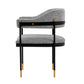 Manhattan Comfort Modern Lia Boucle Dining Armchair In Gray