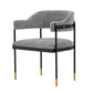 Manhattan Comfort Modern Lia Boucle Dining Armchair In Gray