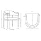 Manhattan Comfort Modern Lia Boucle Dining Armchair In Stone