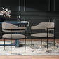 Manhattan Comfort Modern Lia Boucle Dining Armchair In Stone