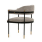 Manhattan Comfort Modern Lia Boucle Dining Armchair In Stone