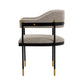 Manhattan Comfort Modern Lia Boucle Dining Armchair In Stone