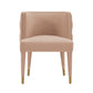 Manhattan Comfort Modern Maya 2-Piece Tufted Velvet Dining Chair In Nude