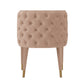 Manhattan Comfort Modern Maya 2-Piece Tufted Velvet Dining Chair In Nude
