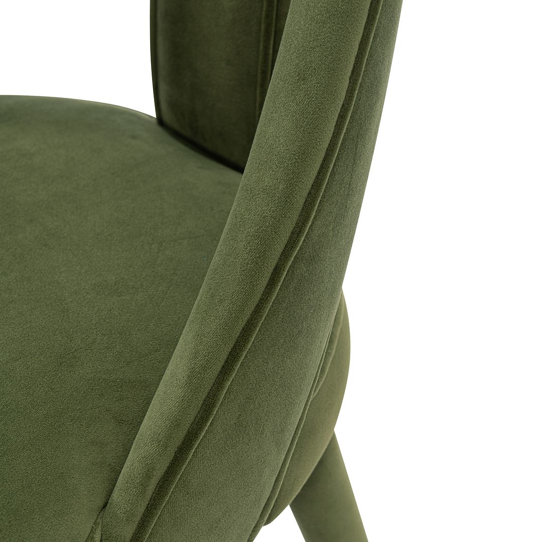 Sage green velvet online dining chairs