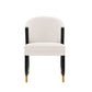 Manhattan Comfort Modern Ola 2-Piece Boucle Dining Chair In Cream