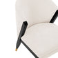 Manhattan Comfort Modern Ola 2-Piece Boucle Dining Chair In Cream