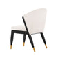 Manhattan Comfort Modern Ola 2-Piece Boucle Dining Chair In Cream