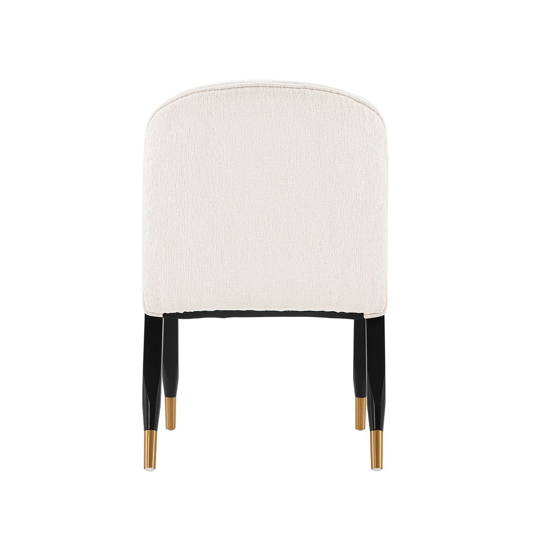 Manhattan Comfort Modern Ola 2-Piece Boucle Dining Chair In Cream