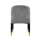 Manhattan Comfort Modern Ola 2-Piece Boucle Dining Chair In Gray