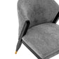 Manhattan Comfort Modern Ola 2-Piece Boucle Dining Chair In Gray