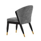Manhattan Comfort Modern Ola 2-Piece Boucle Dining Chair In Gray