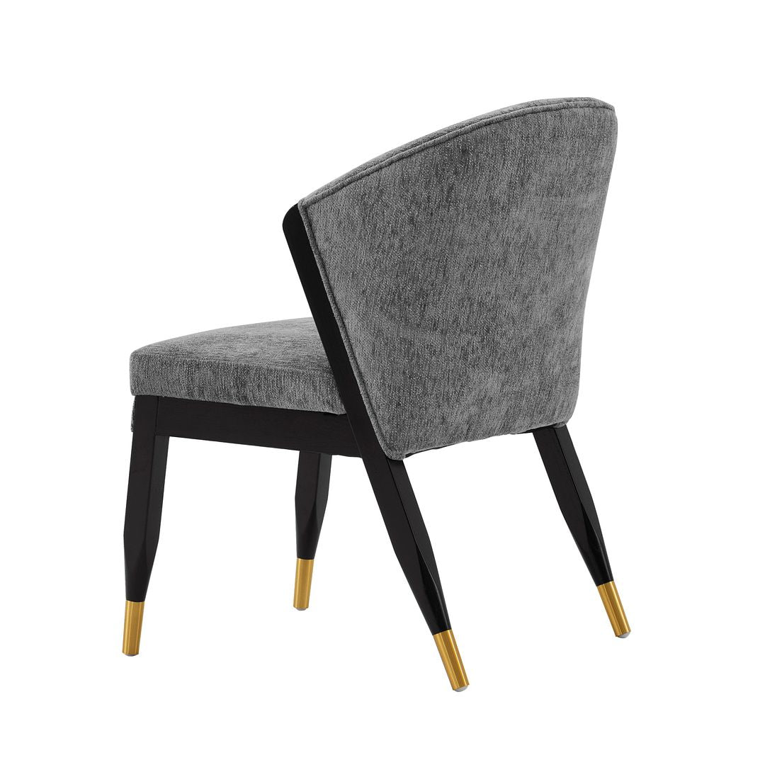 Manhattan Comfort Modern Ola 2-Piece Boucle Dining Chair In Gray