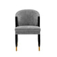 Manhattan Comfort Modern Ola 2-Piece Boucle Dining Chair In Gray