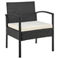 Manhattan Comfort Noli Steel Rattan 3-Piece Patio Conversation Set With Cushions In Cream