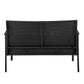 Manhattan Comfort Noli Steel Rattan 4-Piece Patio Conversation Set With Cushions In Gray