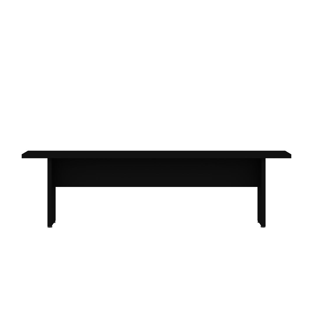 Manhattan Comfort Nomad 67" Black Modern Dining Bench