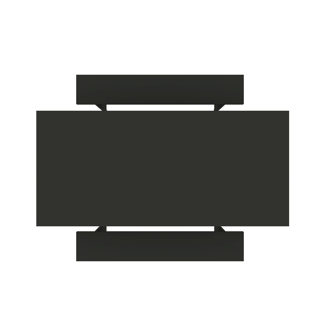 Manhattan Comfort Nomad 68" Gray Modern Dining Set Of 3