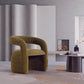 Manhattan Comfort Olive Green Modern Corvette Velvet Dining Chair