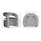 Manhattan Comfort Olive Green Modern Corvette Velvet Dining Chair In A Set Of 2