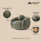 Manhattan Comfort Olive Green Modern Tribeca Chenille Accent Chair - Set Of 2