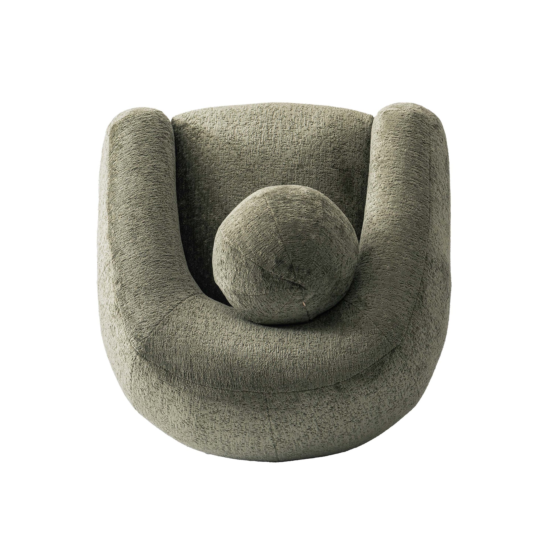 Manhattan Comfort Olive Green Modern Tribeca Chenille Accent Chair - Set Of 2