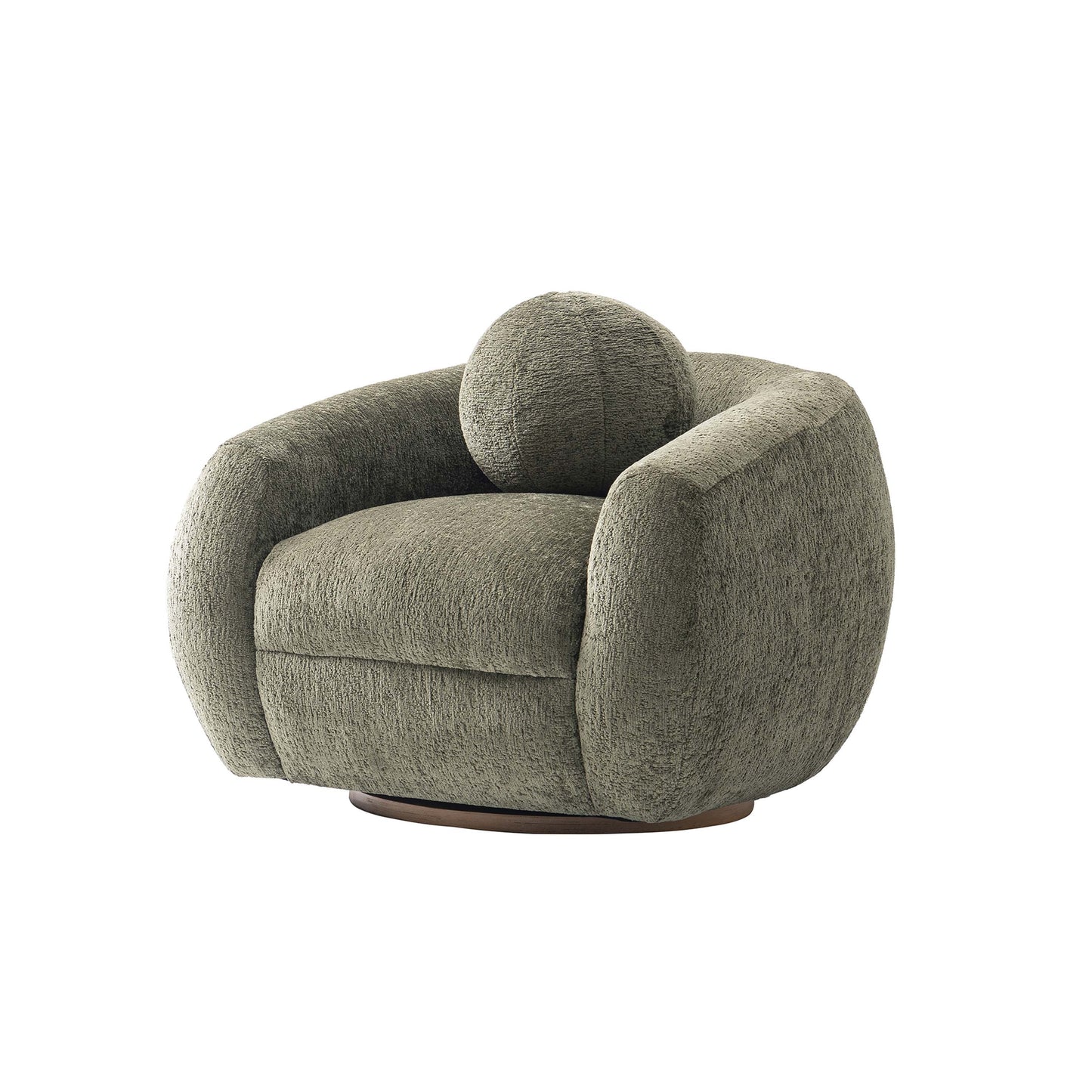 Manhattan Comfort Olive Green Modern Tribeca Chenille Accent Chair