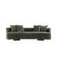Manhattan Comfort Olive Green Modern Verandah Chenille 112" XL Sofa