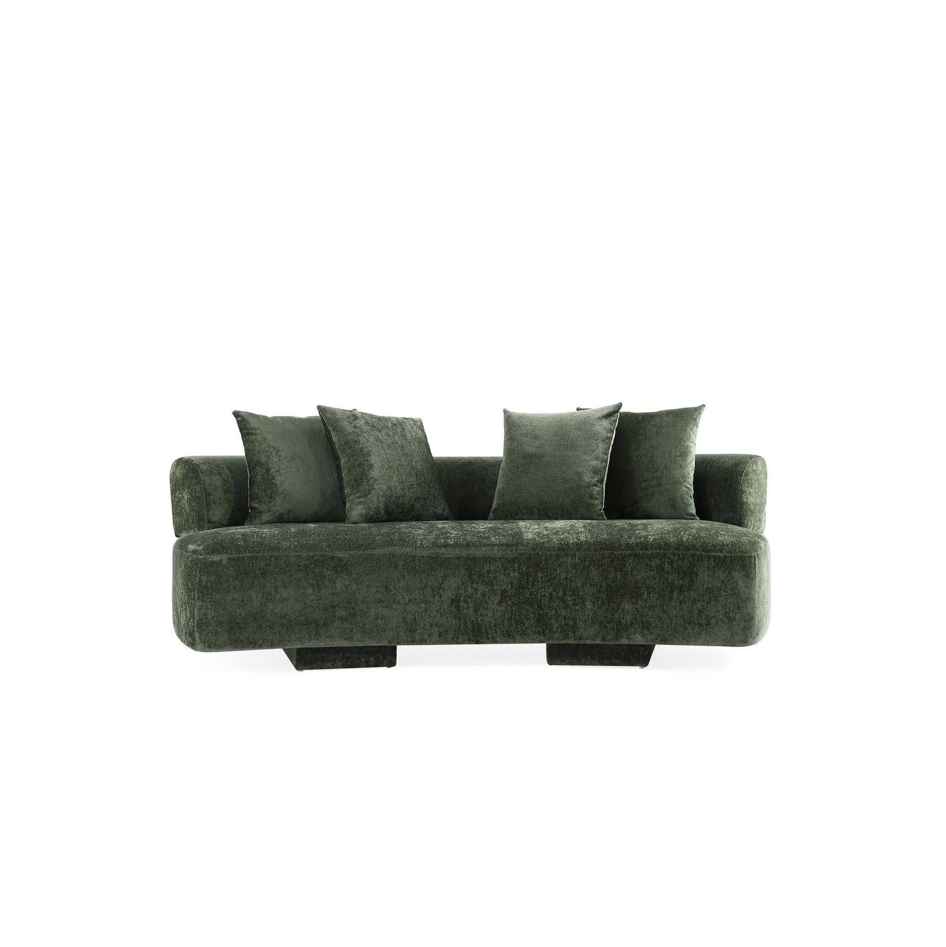 Manhattan Comfort Olive Green Modern Verandah Chenille 91" Sofa
