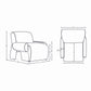 Manhattan Comfort Olive Green Modern Verandah Chenille Accent Chair
