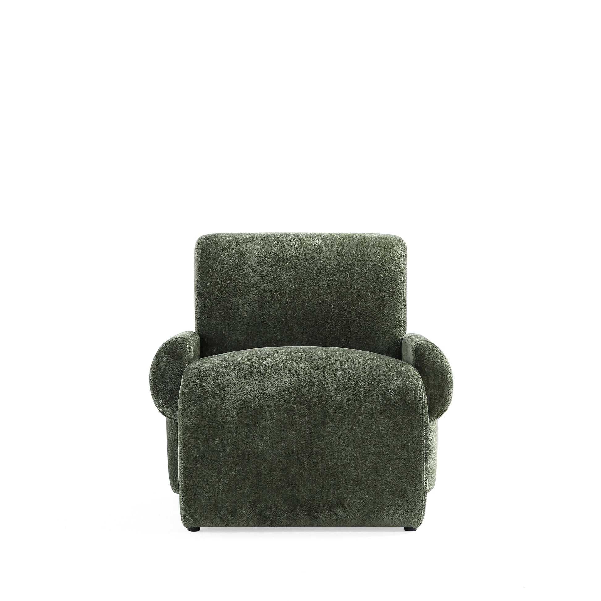Manhattan Comfort Olive Green Modern Verandah Chenille Accent Chair