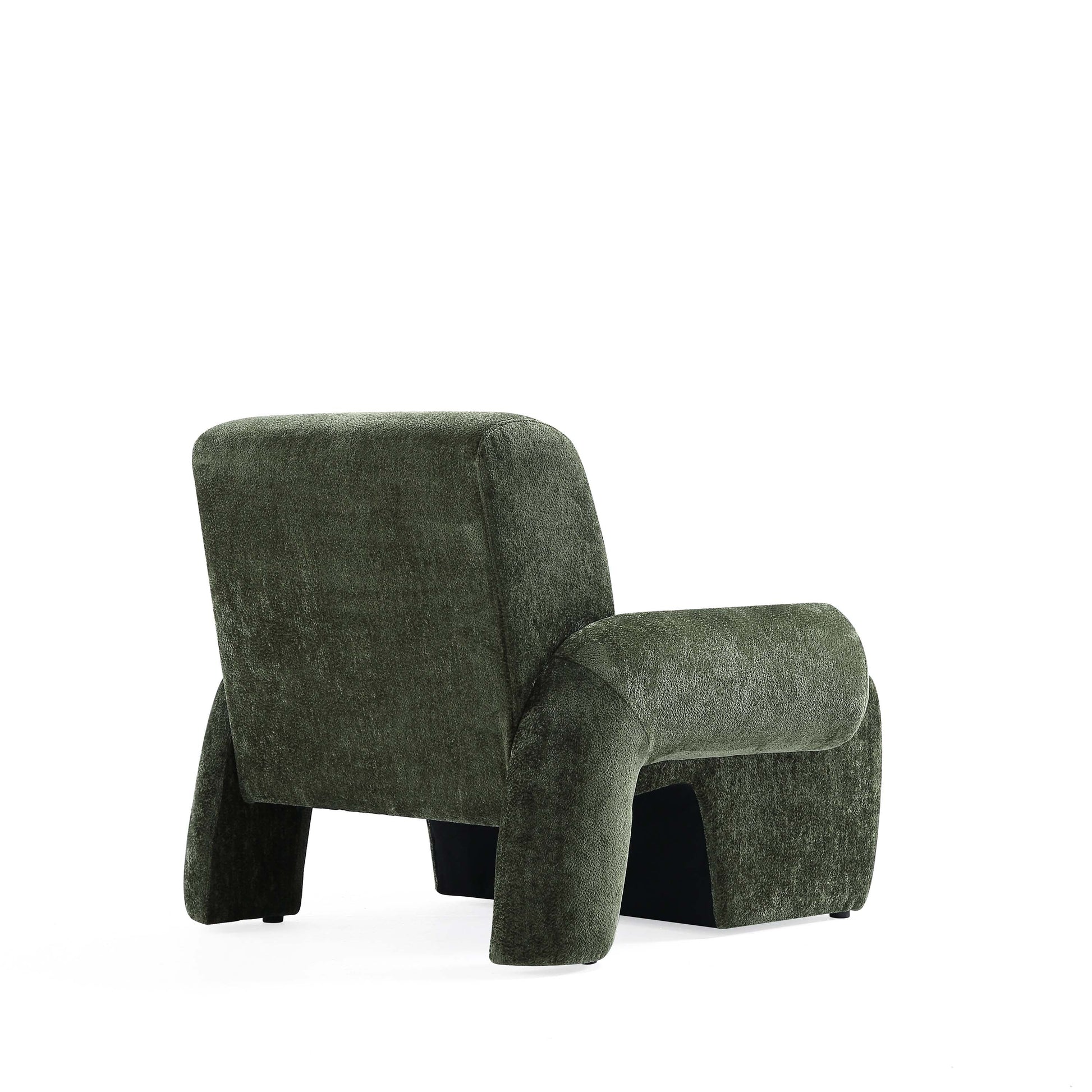 Manhattan Comfort Olive Green Modern Verandah Chenille Accent Chair