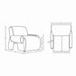 Manhattan Comfort Olive Green Modern Verandah Chenille Accent Chair In A Set Of 2