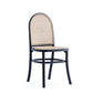 Manhattan Comfort Paragon Black & Cane Dining Chairs In A Set Of 2