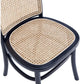 Manhattan Comfort Paragon Black & Cane Dining Chairs In A Set Of 4