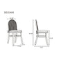 Manhattan Comfort Paragon Nature & Cane Dining Chairs With Cream Cushions In A Set Of 2